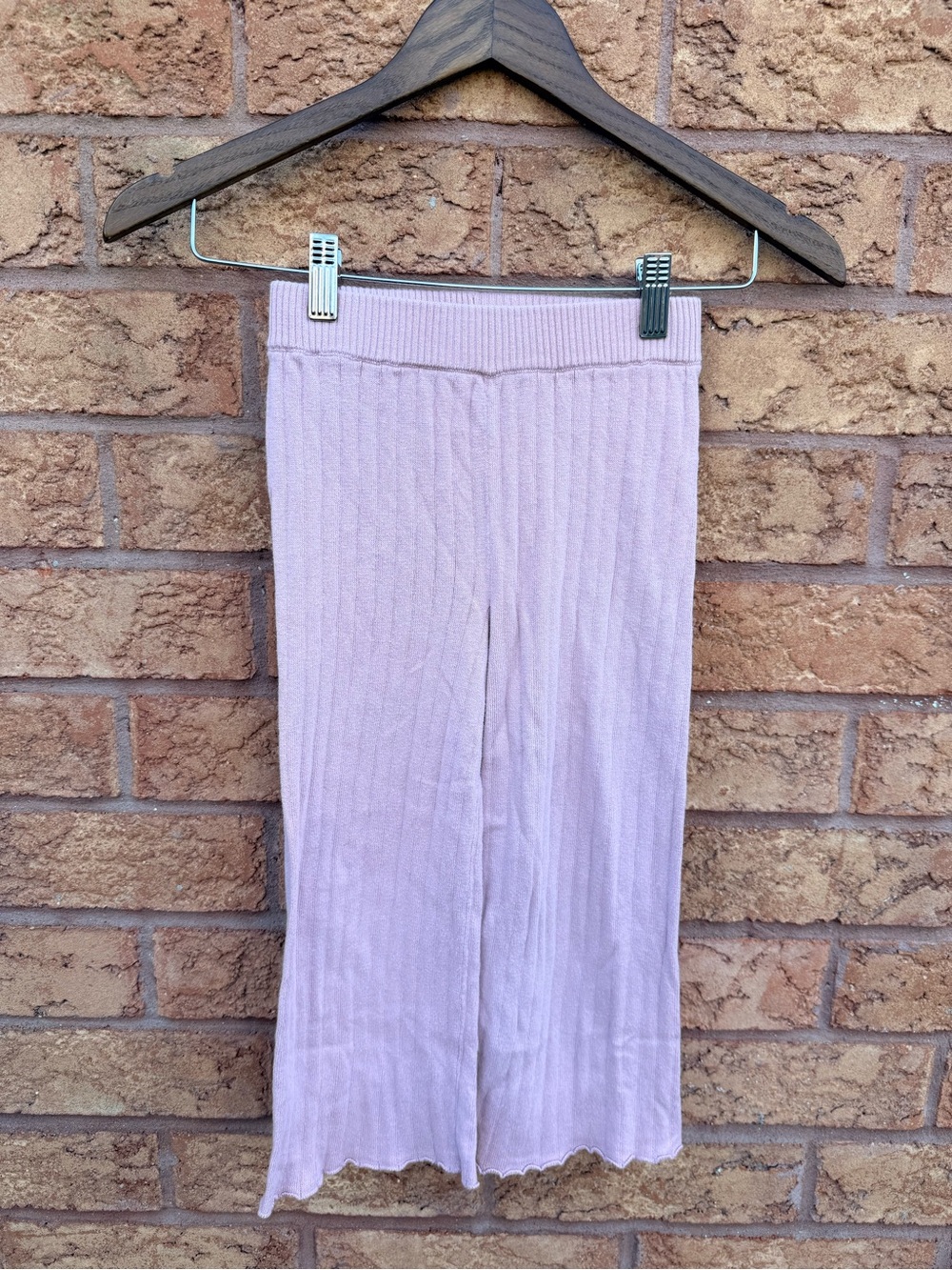 🌿10/$25 • Carter’s Blush Ribbed Elastic Waist Wide Leg Pants